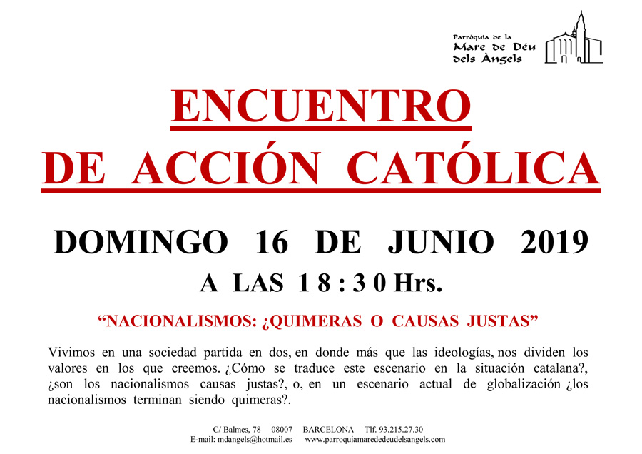 16 de junio -Accion catolica-2019